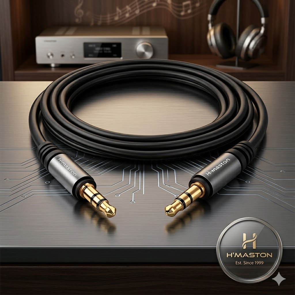 Cabo De Áudio Auxiliar 3,5 mm P2 X P2 150cm H'maston