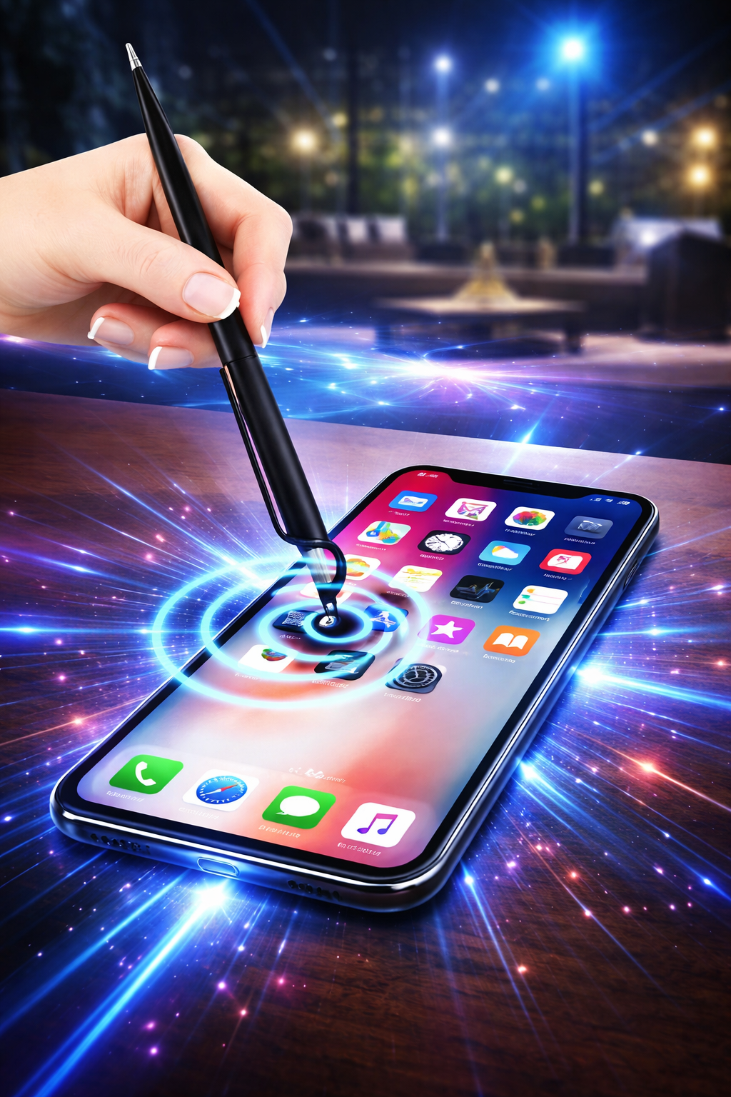 Caneta Multi Tarefa - Ponta Touch Screen & Suporte de Celular