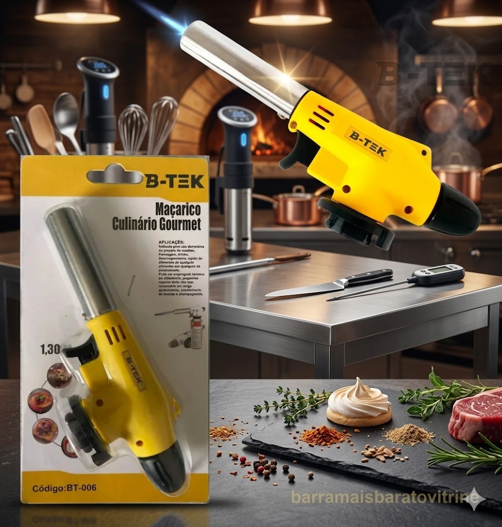 Maçarico Culinario Cozinha Regulagem Portatil