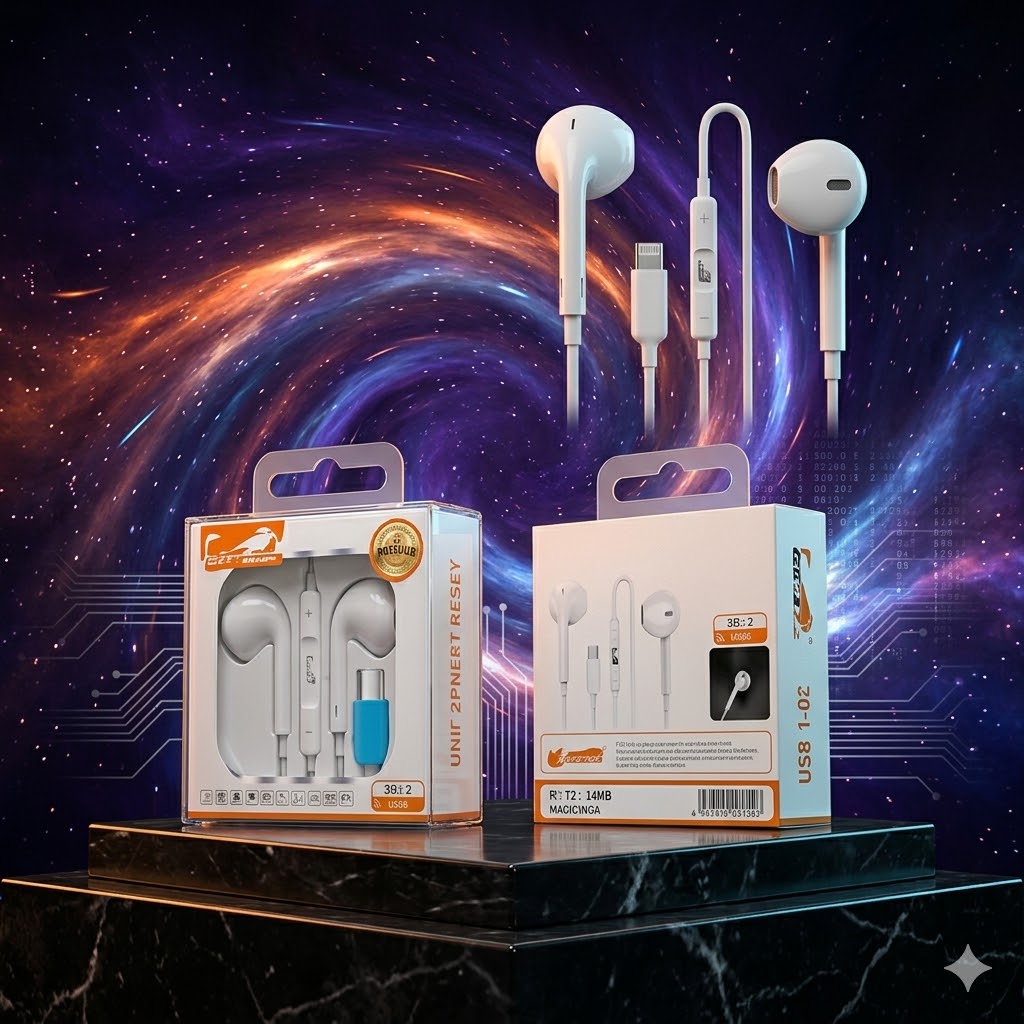 Fone de Ouvido Tipo C Intra Aurricular Com Som Estéreo