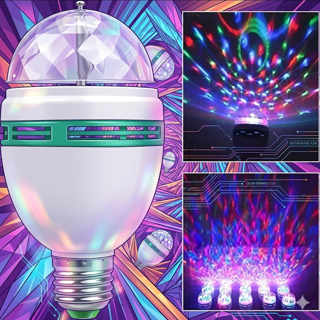 Lâmpada De LED 3W Luz colorida Estrelado para Festa KAPBOM ka-1066