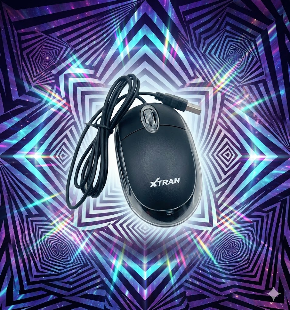 Mouse Xtrad Usb Óptico XT-610 Com Led Mini Preta