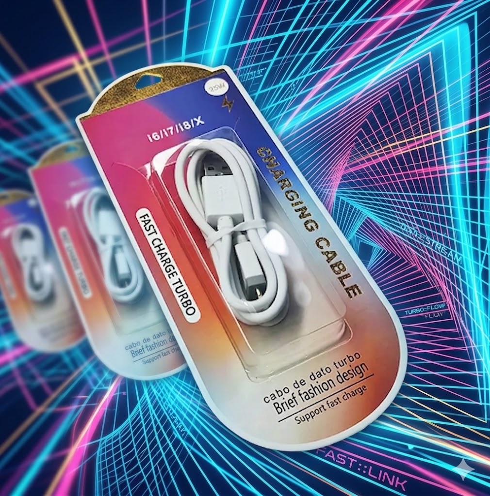 Cabo Carregador Turbo 25W tipoC/iPhone, Reforçado