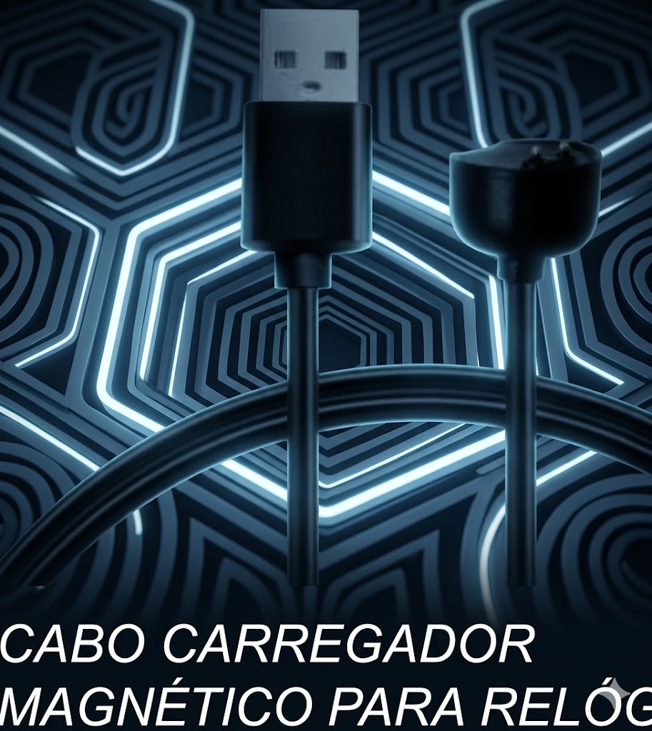 Cabo Carregador Magnético Para Smartwatch Miband 5