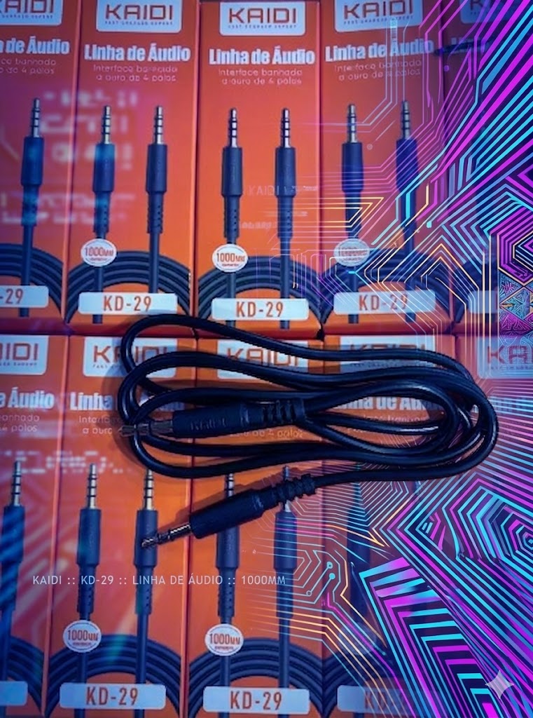 CABO AUXILIAR P2 X P2 1 METRO KAIDI KD-29 PRETO